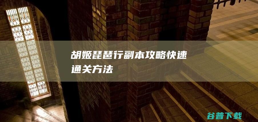 胡姬琵琶行副本攻略快速通关方法